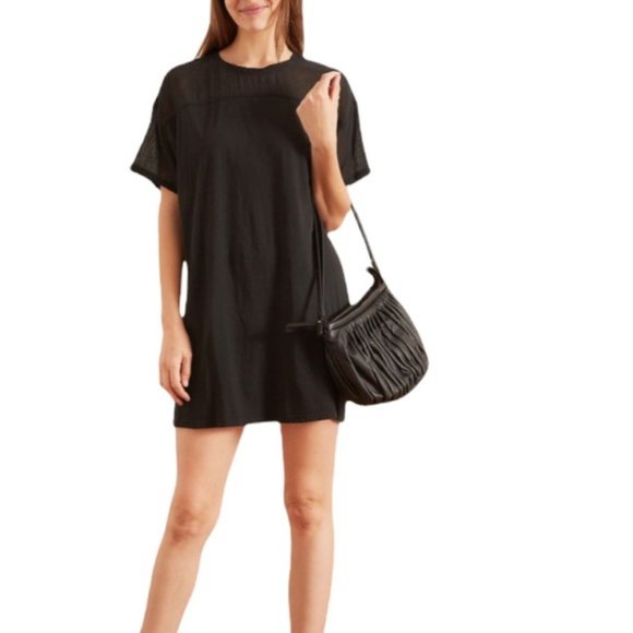 Raquel Allegra Football Tee Dress in Black NWT Size 0 - Picture 12 of 12